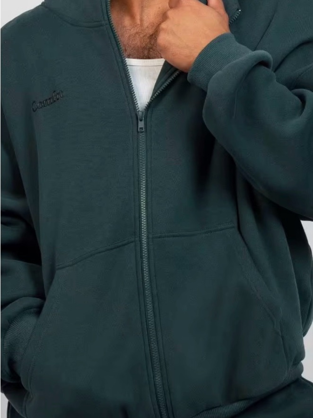 Comfrt Cloud Zip Hoodie – Mega Full-Zip Hoodie Jacket XL color Pine